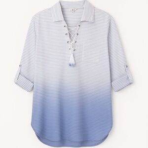 NWOT POL Boho Knit Top – Soft Neutrals, Relaxed Fit (PTP 25”)